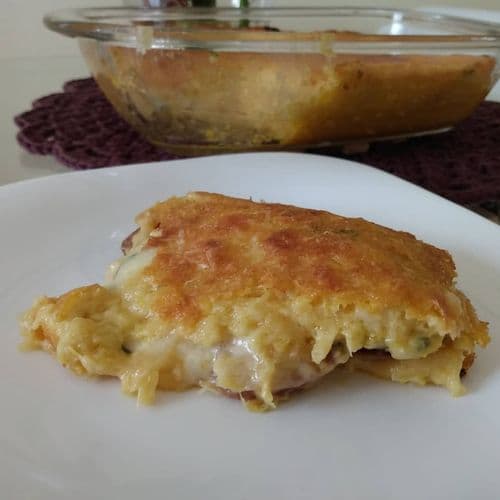 Pamonha salgada de travessa